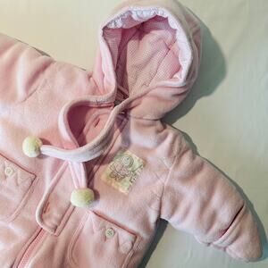 Baby B'gosh Inuit Arctic Fisherman Thick Winter Hooded Snow Bunting Sz 0-6 mo